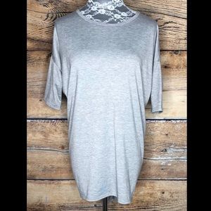 LuLaRoe Irma Heather Gray Solid